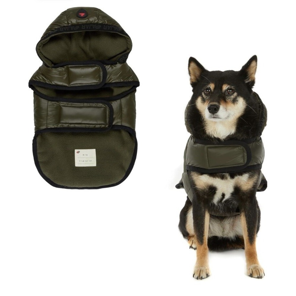 Pajar Pup Eddie Parka for Dogs Medium Military‎ Green